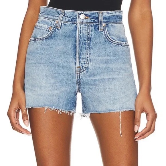 GRLFRND Jules Super High Rise Vintage Short in Dume Cove Size 25. NWT. - Picture 1 of 13